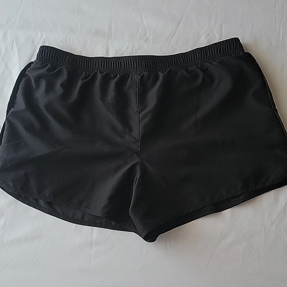 Black Athletic Shorts Lined Merona Womens Size Medium